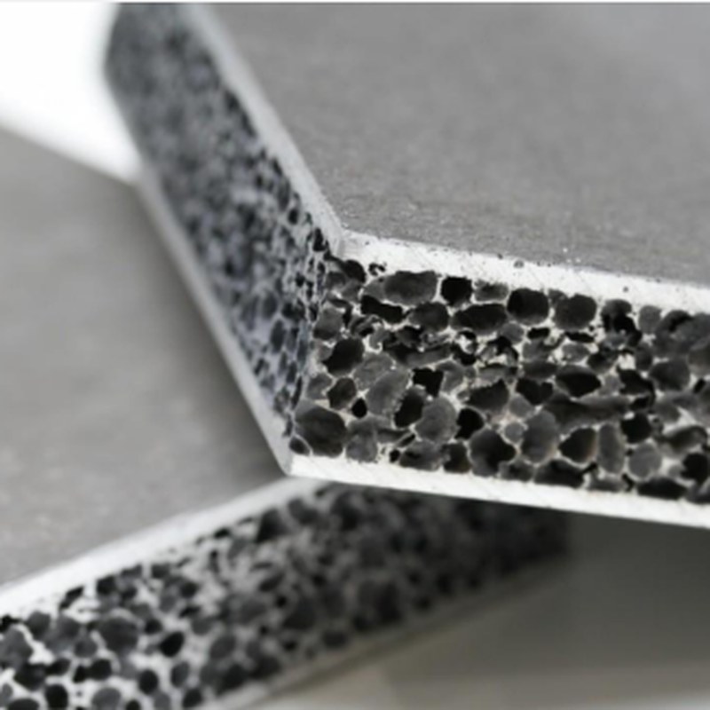 Aluminium Foam — foundation material cross-section